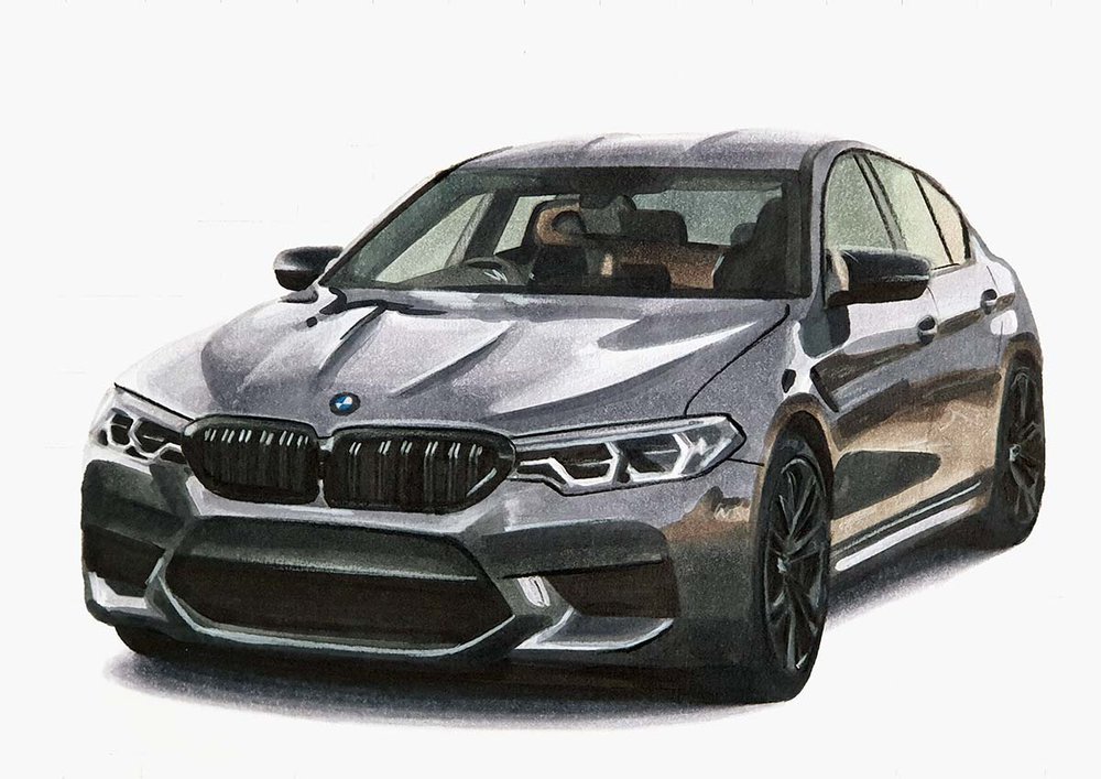 how-to-draw-a-bmw-m5-competition-realistic-step-by-step-tutorial